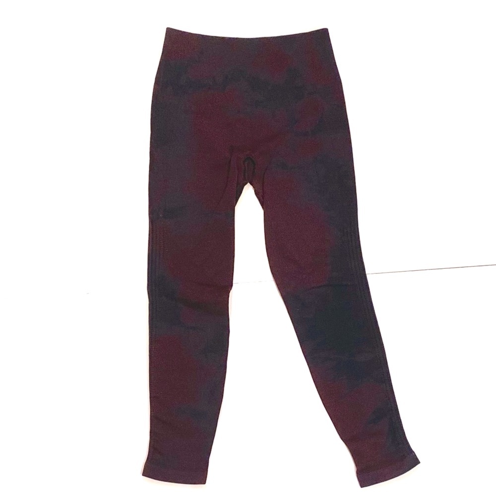 LULULEMON ATHLETICA Leggings Burgundy/Black size 6